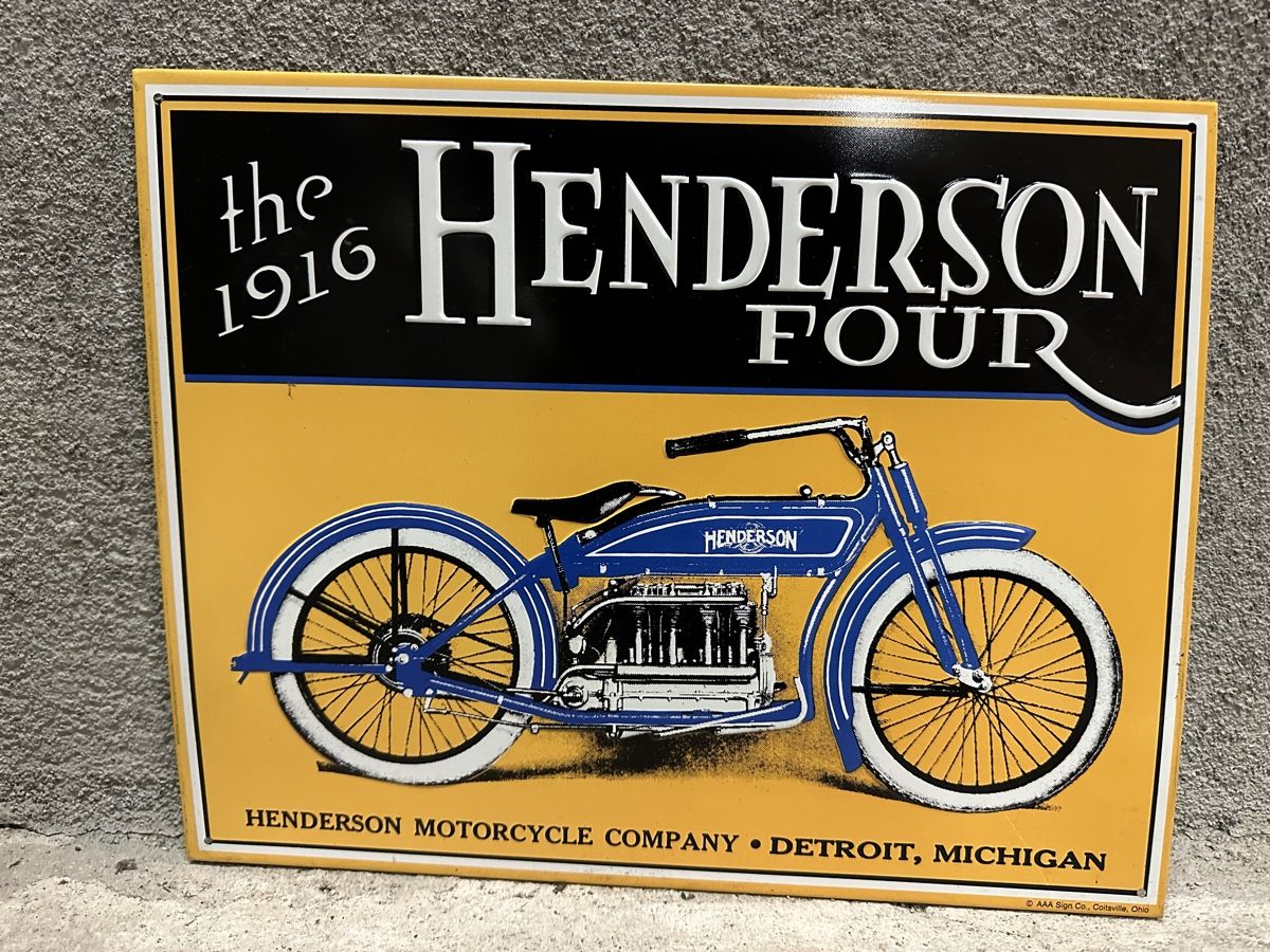 Schilder: Henderson Four Oldtimer Classic – Neu (gemäss Beschreibung) aus Reinach AG von rares75