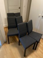 6 IKEA KÄTTIL Esszimmerstühle schwarz/grau - guter Zustand