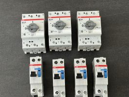 ABB MS 325 Umschalter 3x 690V 100A 4x Leitungsschutzschalter