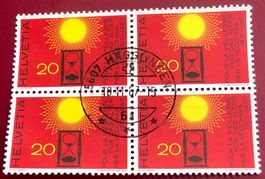 4 er Block Nr.450 mit Stempel  