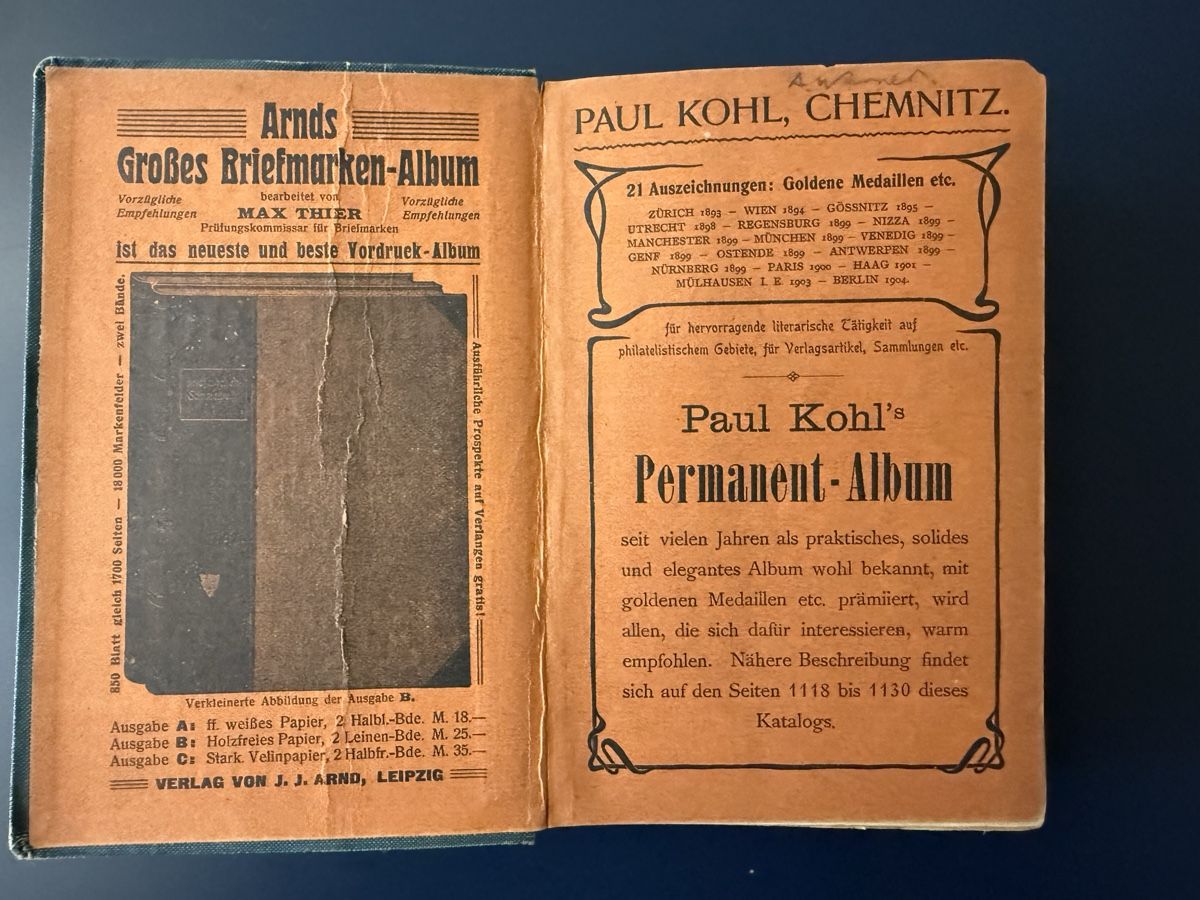 Tutti i francobolli: Paul Kohl Freimarkenkatalog von 1906 – Usato da Birmenstorf AG venduto da Pat_roll 1