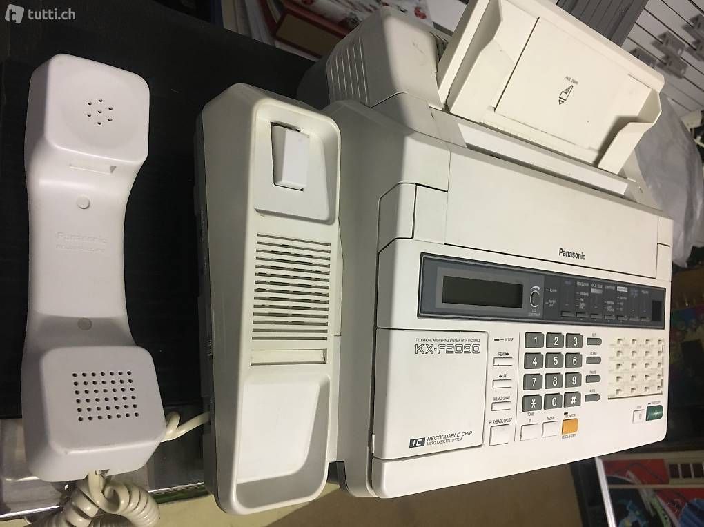 Panasonic Apparecchi Fax: Panasonic Kombigerät Fax Telefon Anrufbeantworter – Usato da Zürich venduto da Tivoli2 1