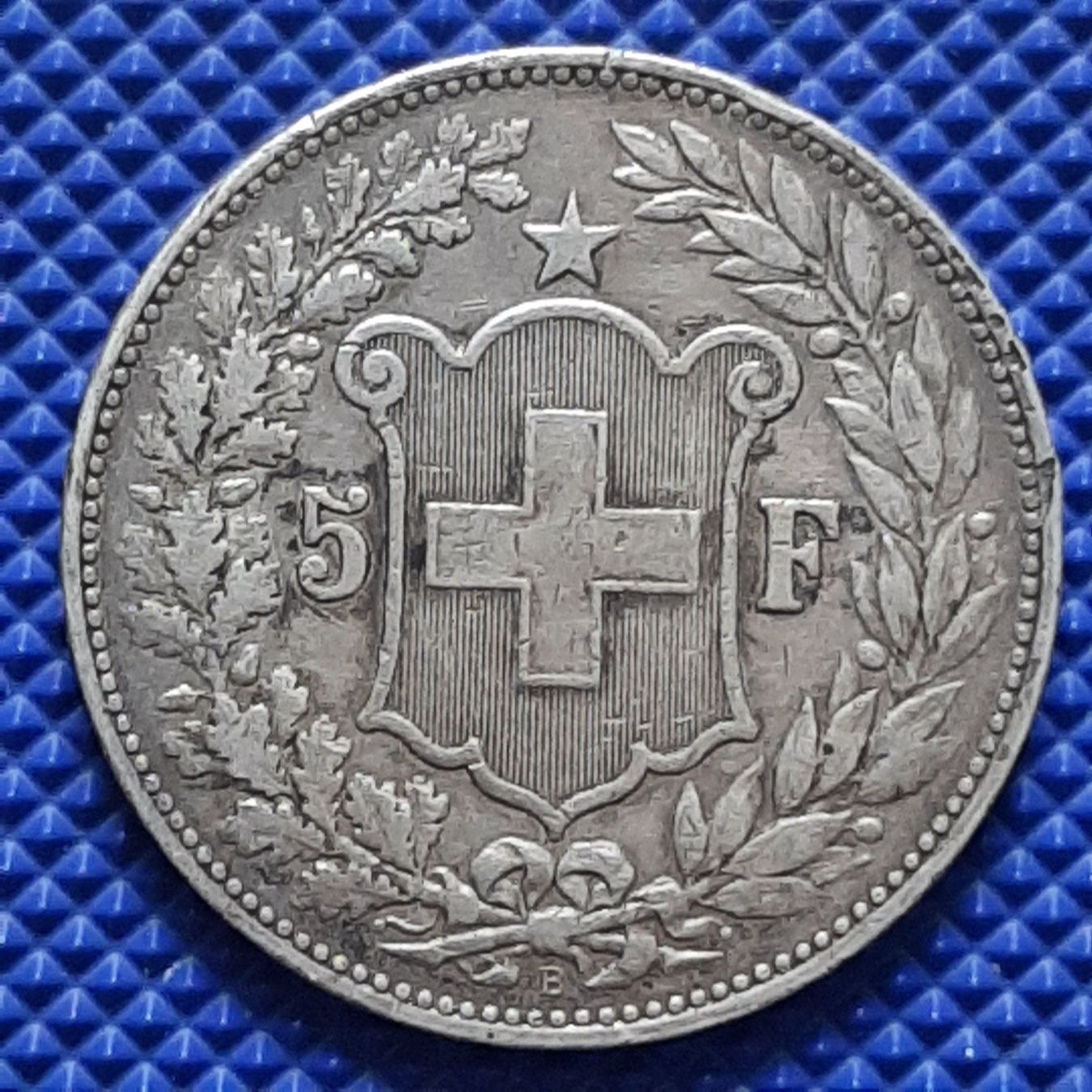 Alle Münzen: 5 Francs Suisse 1892 – Gebraucht aus Carouge GE von cecob0909 1