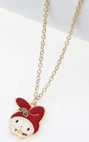 My Melody: 1 fashion collier doré noël *NEUF*
