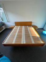 Holzbett Hasena mit Nachttischen und Kommode gebr. Zustand
