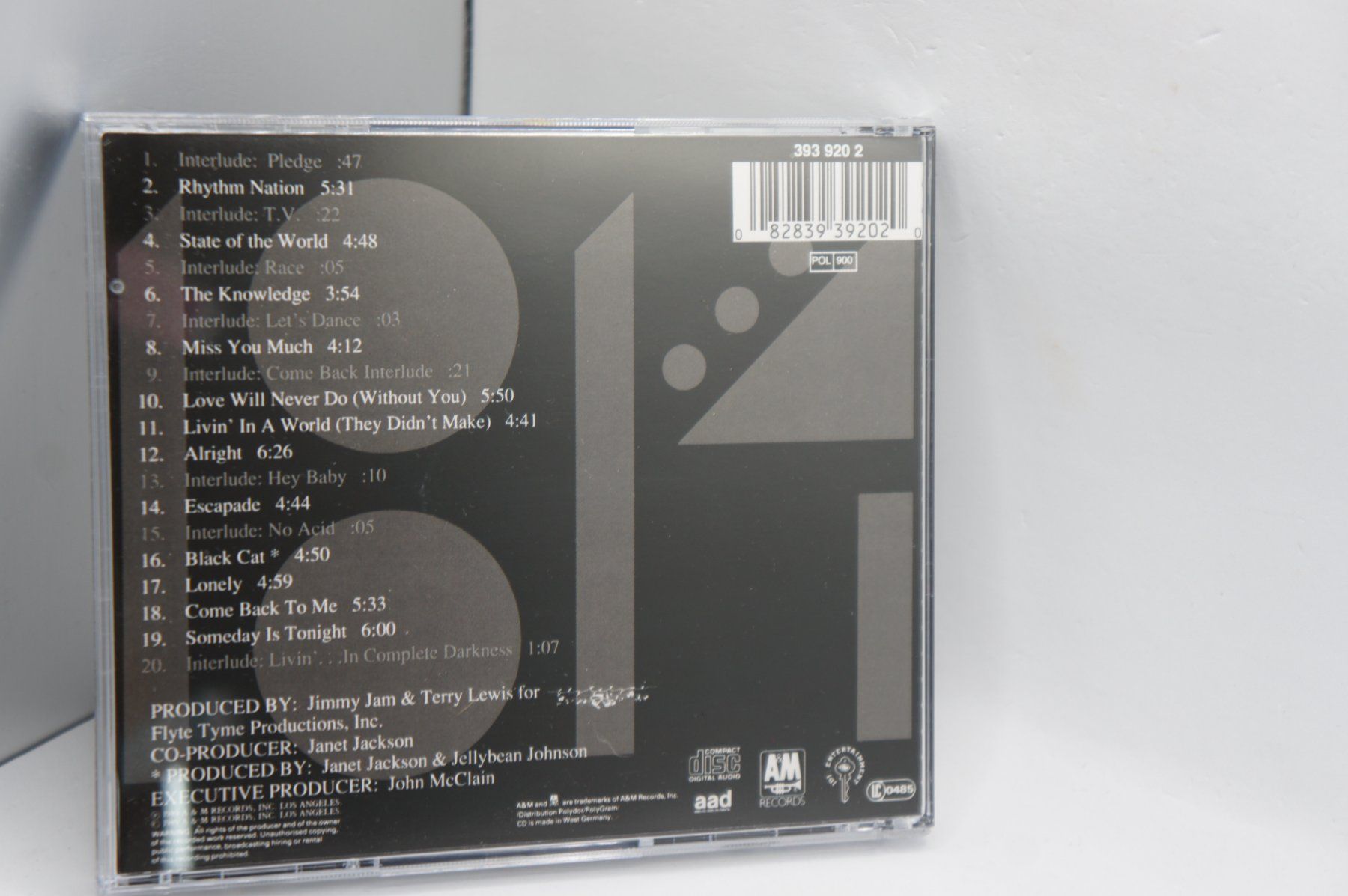 CDs: CD: Janet Jackson - Rhythm Nation 1814 – Gebraucht aus Ernetschwil von luisvonerni 1