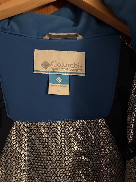 Veste De Ski Columbia Jeune Garçon 14-16 Ans - Bleu Marine - Capuche, Double Fermeture
