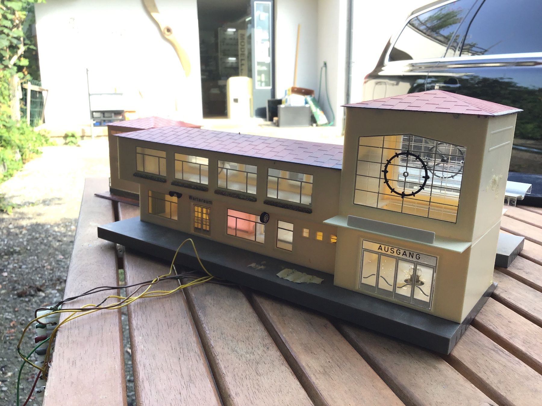Kleinbahn Modellini di ferrovie: Modell Eisenbahn Bahnhof mit Stellwerk, Kleinbahn – Usato da Männedorf venduto da Spezial-Modelle 3