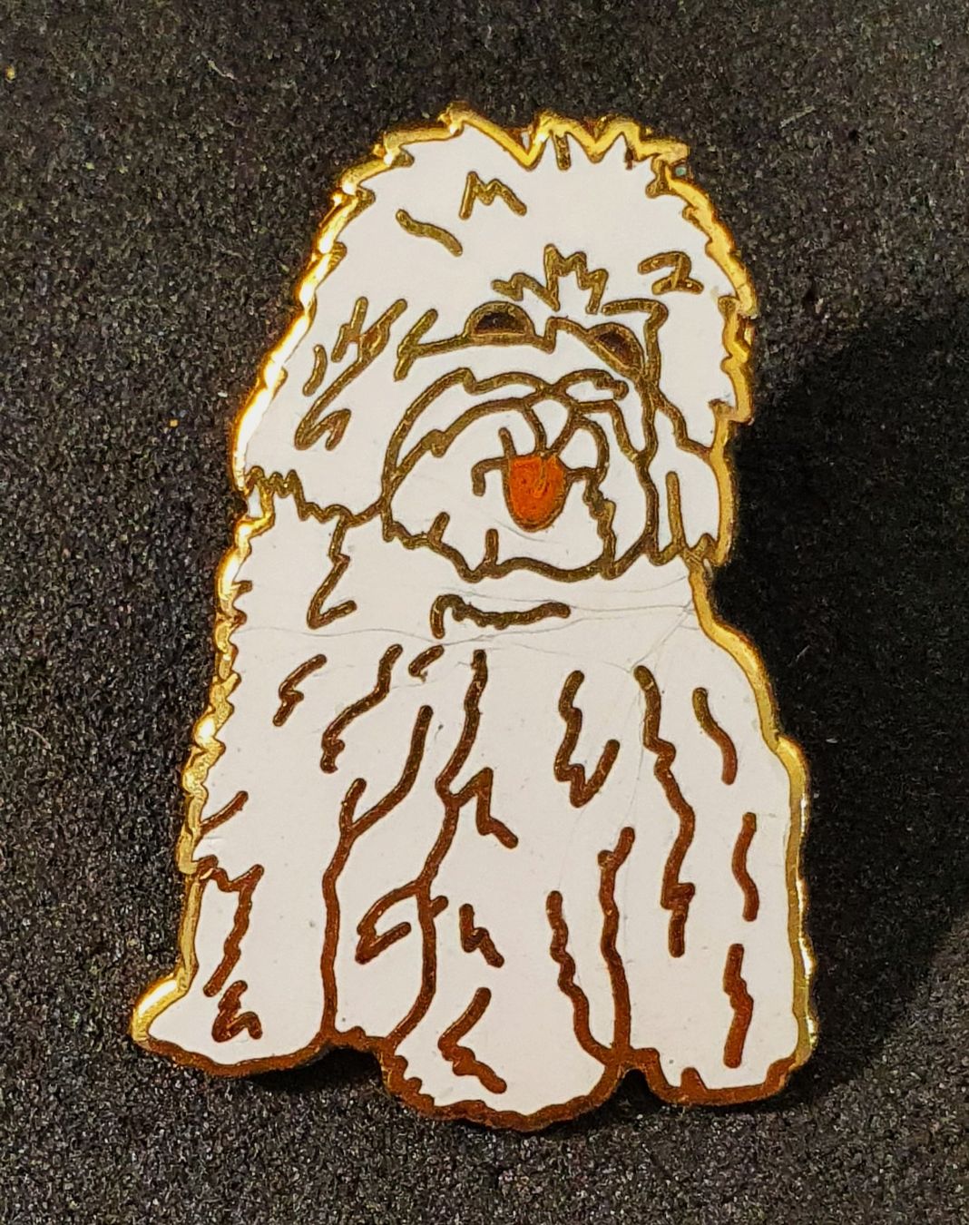 Placchette & Badge: CC878 - Pin Hund Pudel Doodle oder so... – Usato da Reinach BL venduto da Boston-Verkauf