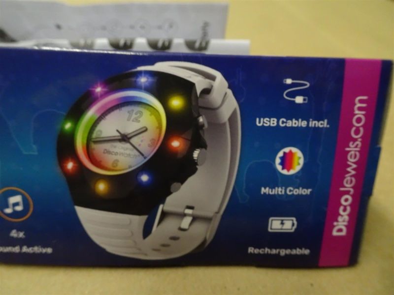 Uhren: neue Disco Uhr mit Beleuchtung – Neu und originalverpackt aus Necker von liq24 1