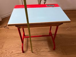 Bureau pupitre école suisse vintage