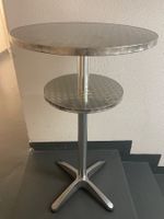 Indecasa Stehtisch Bistrotisch mit zwei runden Tablaren