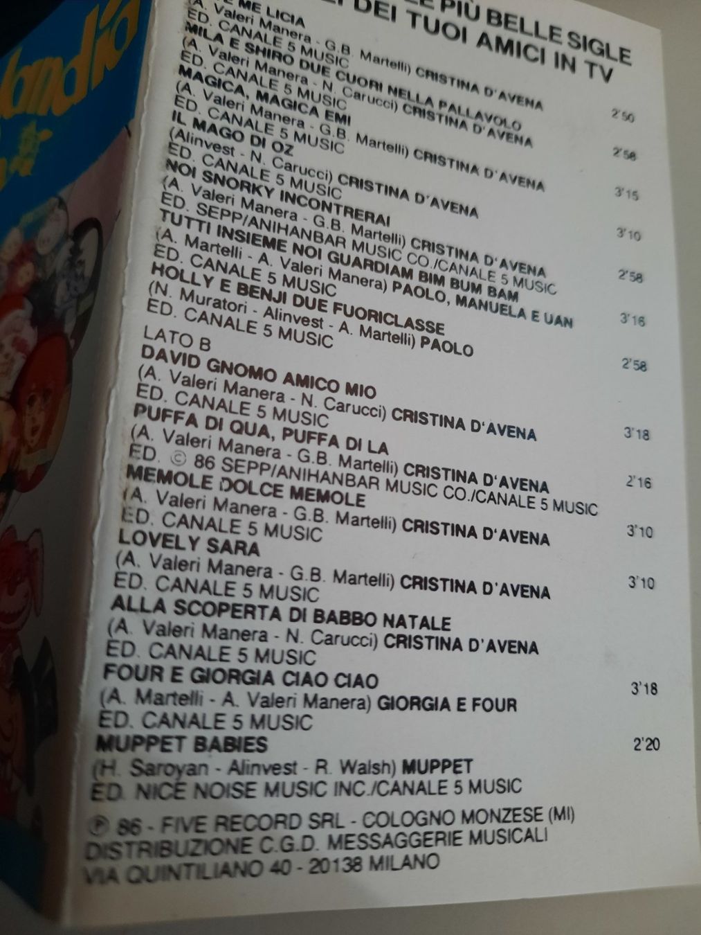 Musicassette: FIVELANDIA 4 musicassetta rara – Usato da Biasca venduto da Old_6blh 4
