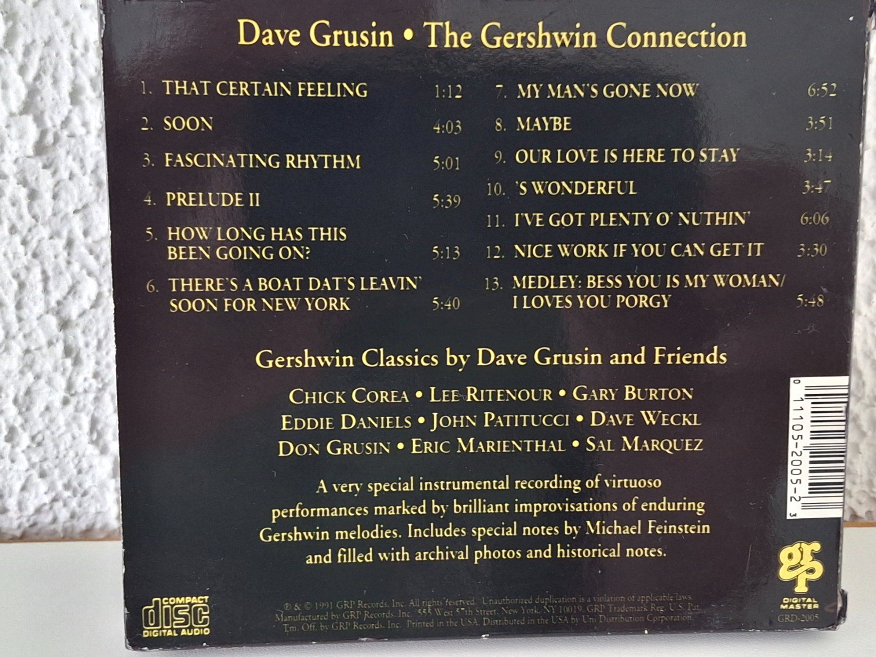 CD: CD Dave Grusin - The Gershwin Connection  Digital Master,... – Usato da Aarberg venduto da Jackup1 1