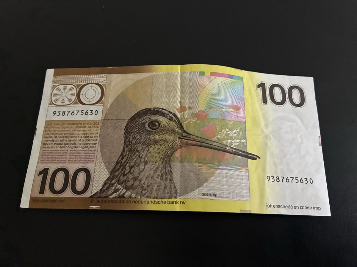 Banconote: 100 Gulden NETHERLANDS 1977 P.097a – Usato da Dällikon venduto da Woldbanknoten 1