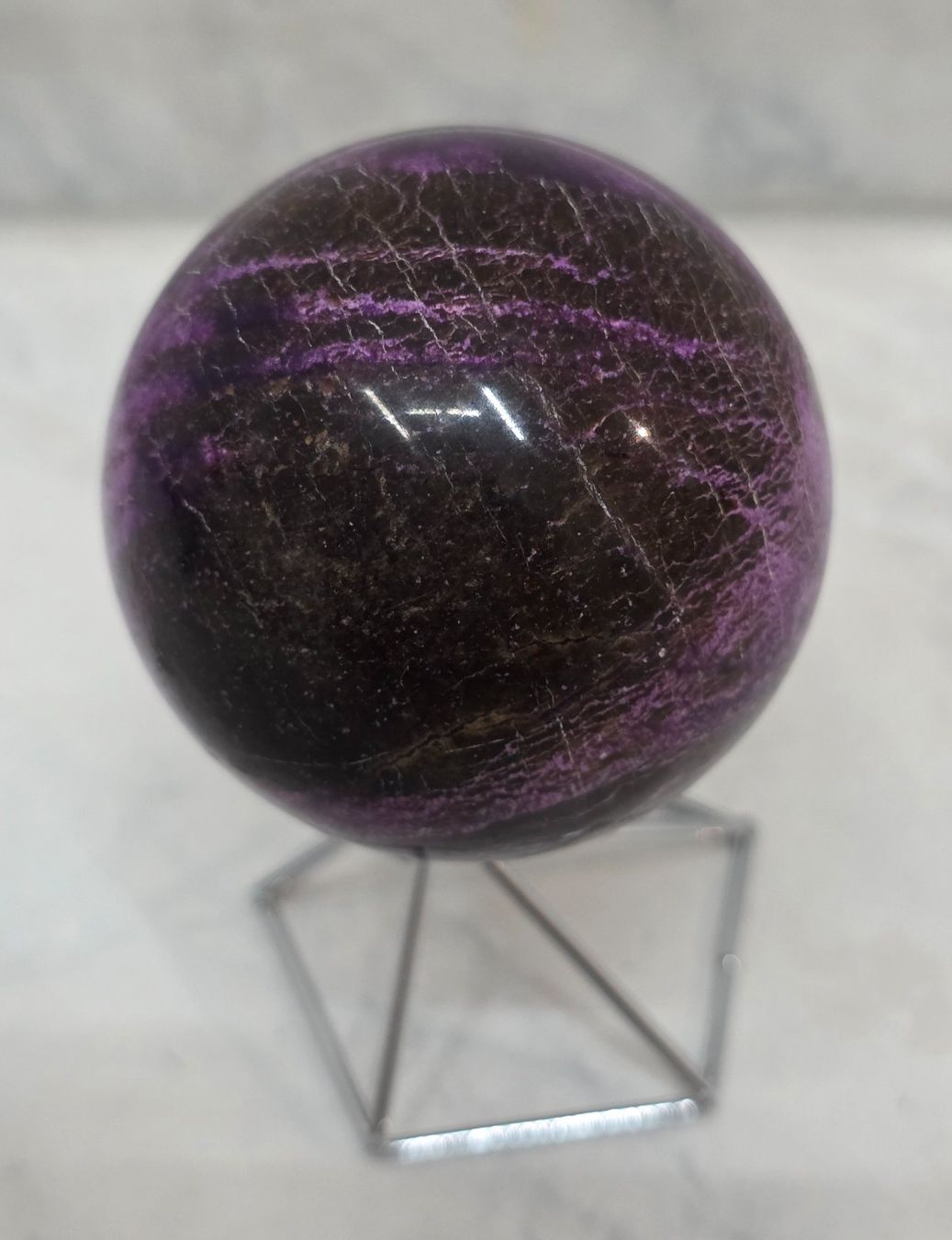 Minerali & Pietre curative: Stichtit Kugel B 61mm 264g – Nuovo e nell'imballaggio originale da Matzingen venduto da Shay_Crystalz 2