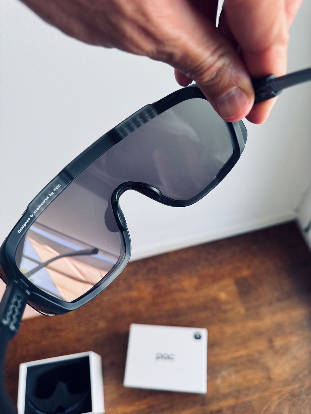 Poc Occhiali & Lenti: POC DEVOUR SPORTBRILLE Uranium Black Translucent Grey/Green – Nuovo e nell'imballaggio originale da Ennetbaden venduto da DanielCPH 3