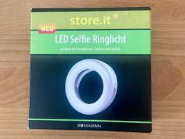LED Selfie Ringlicht für Smartphones, Tablets und Laptops