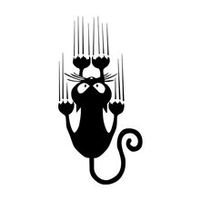 🐾 Lustiger dekorativer Katzen Wandaufkleber 🐈‍⬛💫