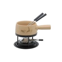 Käsefondue Set Small 5-tlg Hirsch Gold