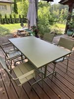 Garden Table and Chairs Set, Sage Green