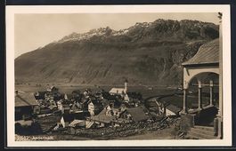 AK Andermatt, Teilansicht mit Pavillon