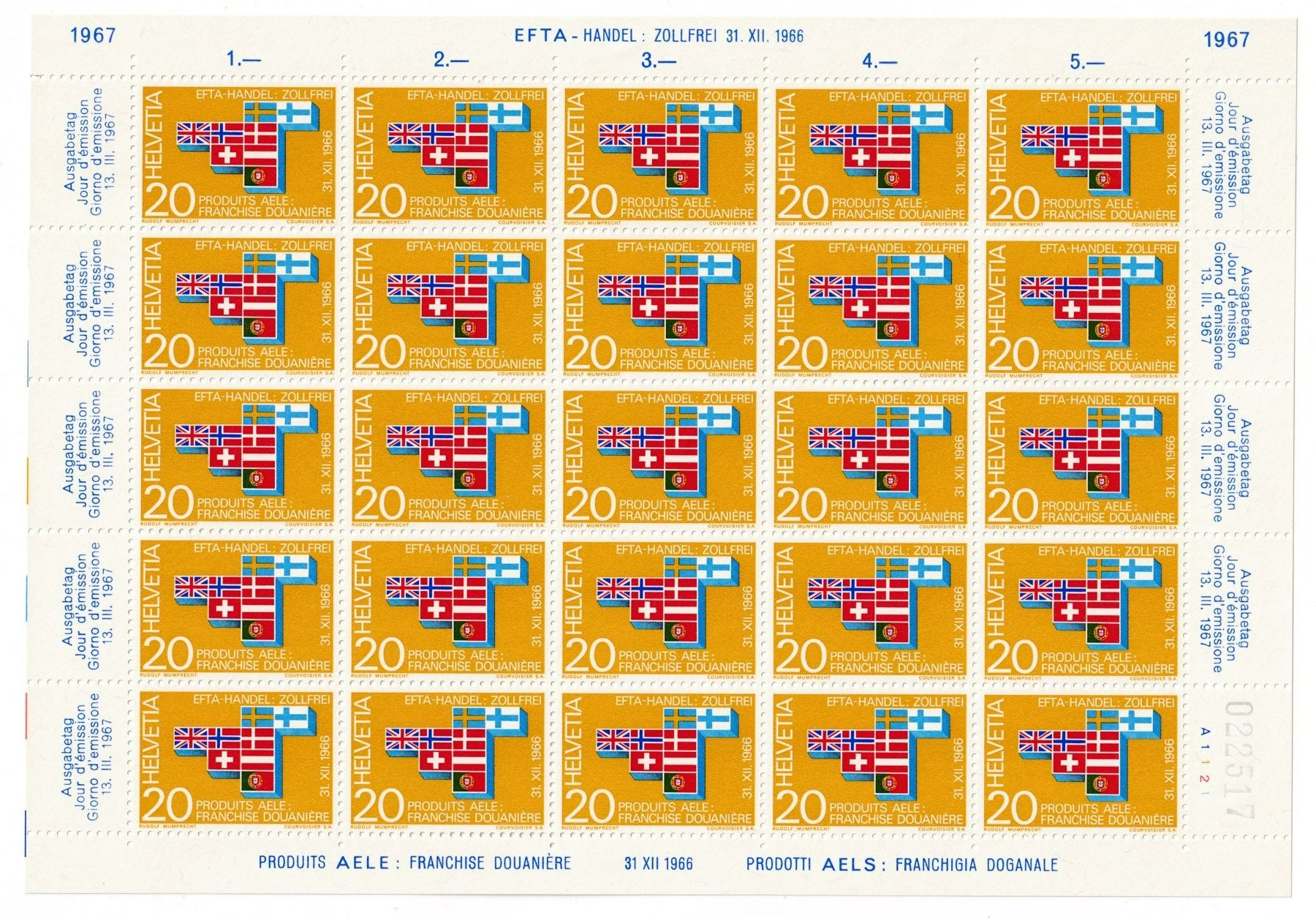 Tutti i francobolli: Frankatur Briefmarken ** 1967 – Nuovo (secondo la descrizione) da Neuchâtel venduto da karlpierrino