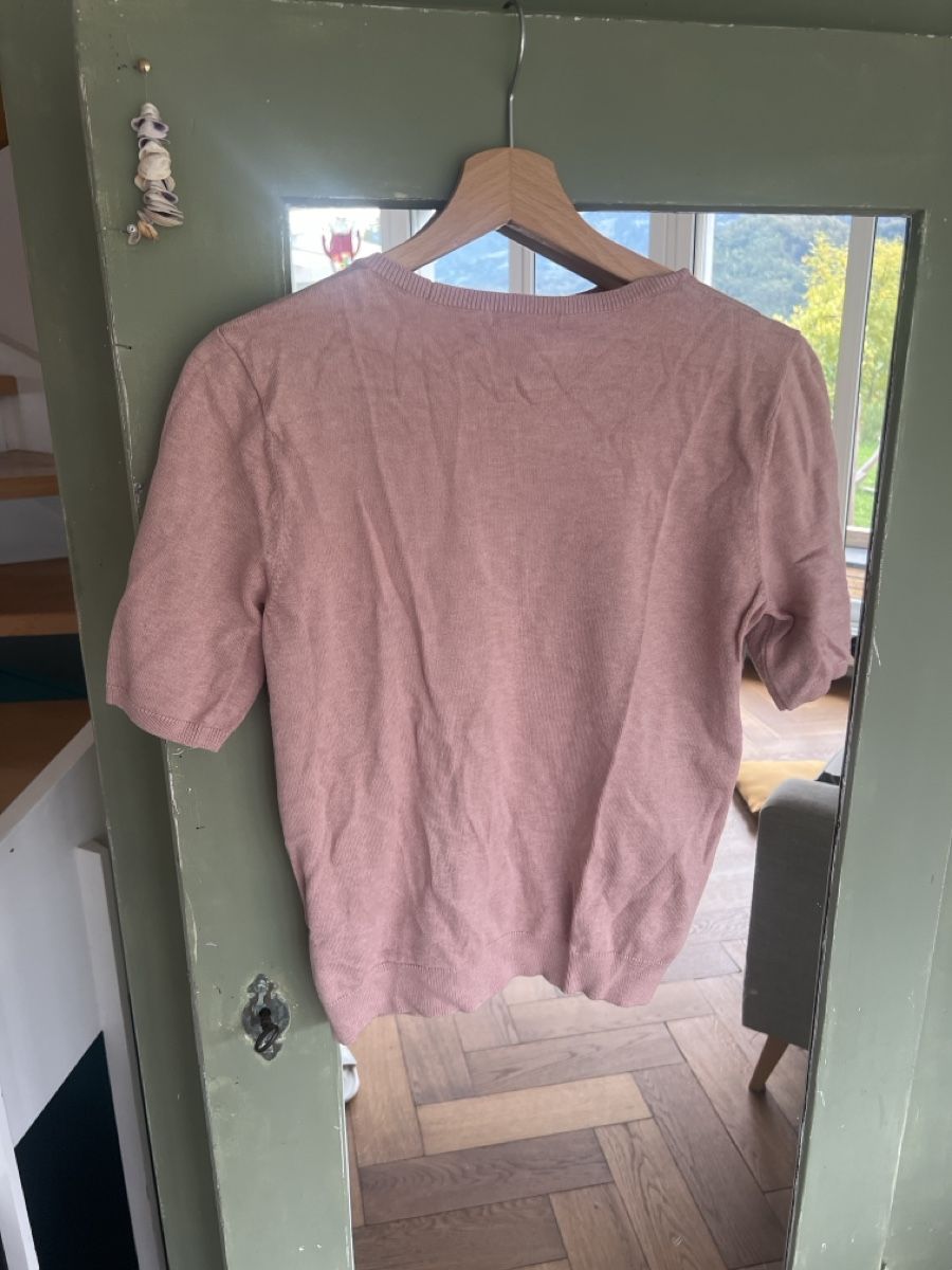 H&M Tops: Pull H&M Basics, rose, manches courtes, taille M – Gebraucht aus Walenstadt von Unianrig 2
