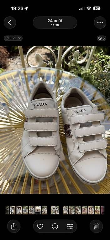 Schuhe für Mädchen: Basket Prada en 35 – Gebraucht aus Saillon von LaMissaux1000pepites 1