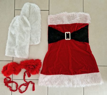 Sexy Nikolaus- / Gogo-Kostüm