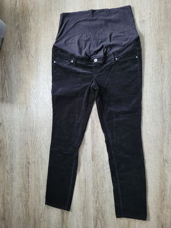 schwarze Manchester Schwangerschaftshose 44