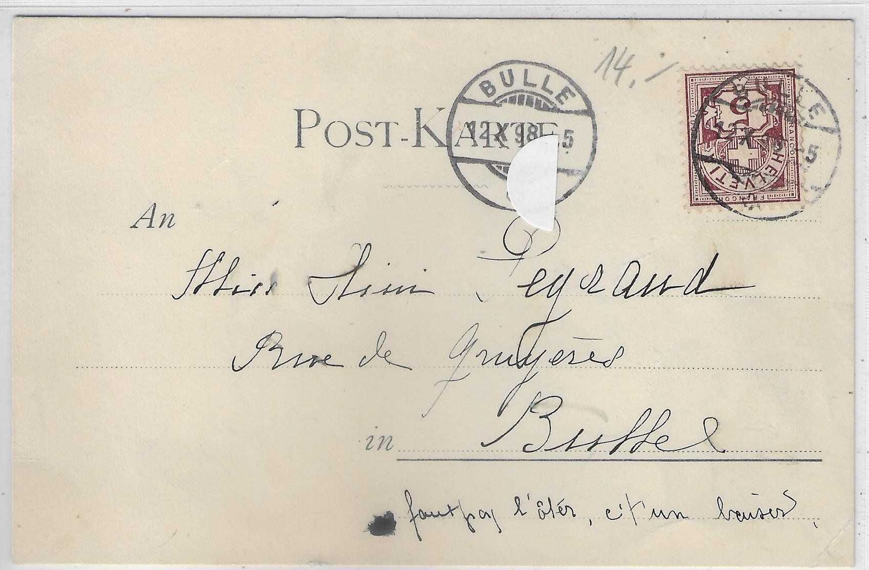 Cartoline postali: Liebespaar im Mondschein – Usato da Ettingen venduto da Kartenplanet 1