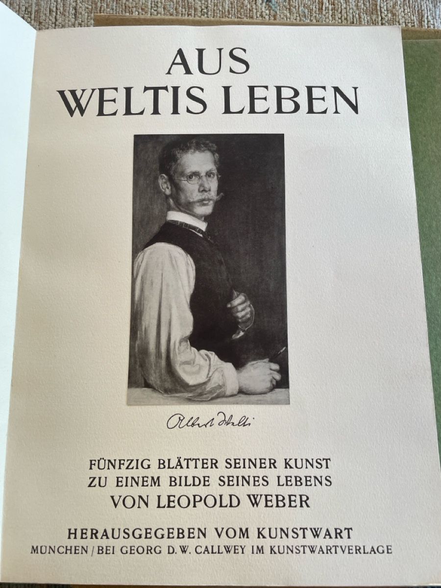 Album: Antike Kunstmappe Albert Welti von 1912 – Usato da Freidorf TG venduto da ibipatria 1