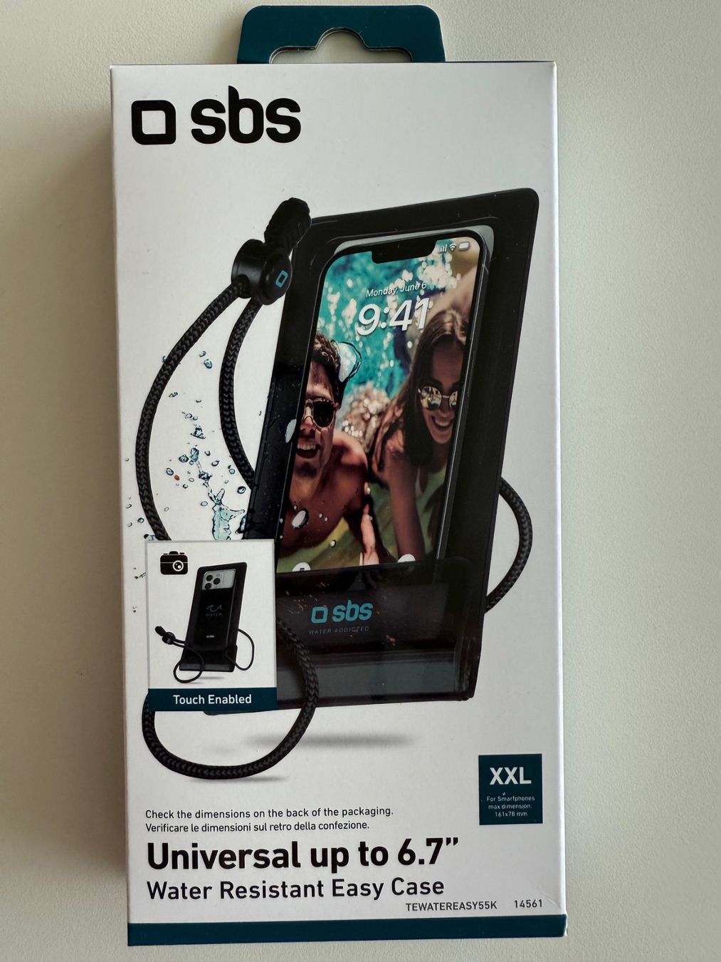 Cover & Protezioni schermo: SBS Water Resistant Easy Case 6.7'' – Nuovo e nell'imballaggio originale da St-Gingolph venduto da GoldenKeys