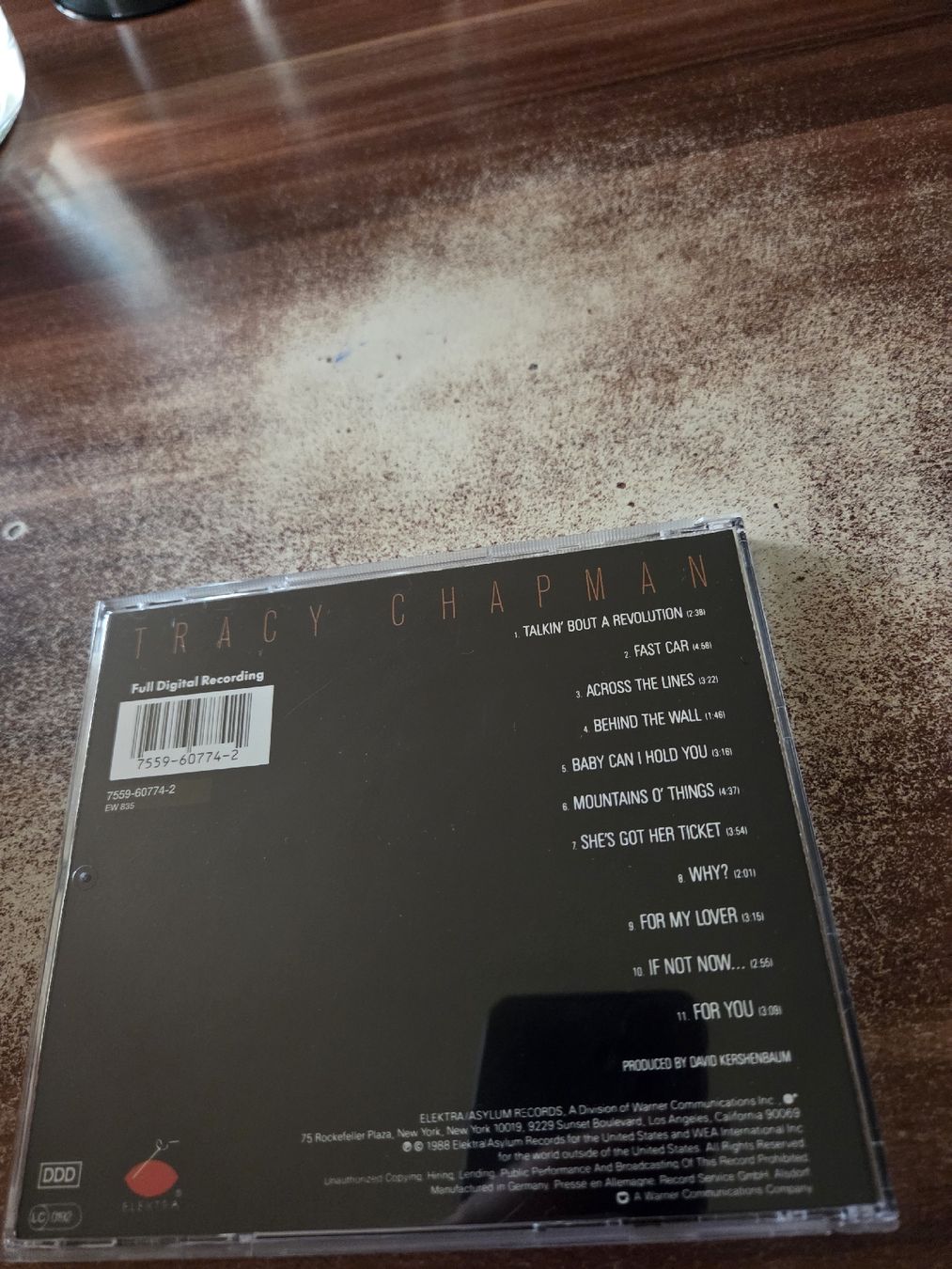 CD: Tracy Chapman - Tracy Chapman – Usato da Wattenwil venduto da Mage66 1
