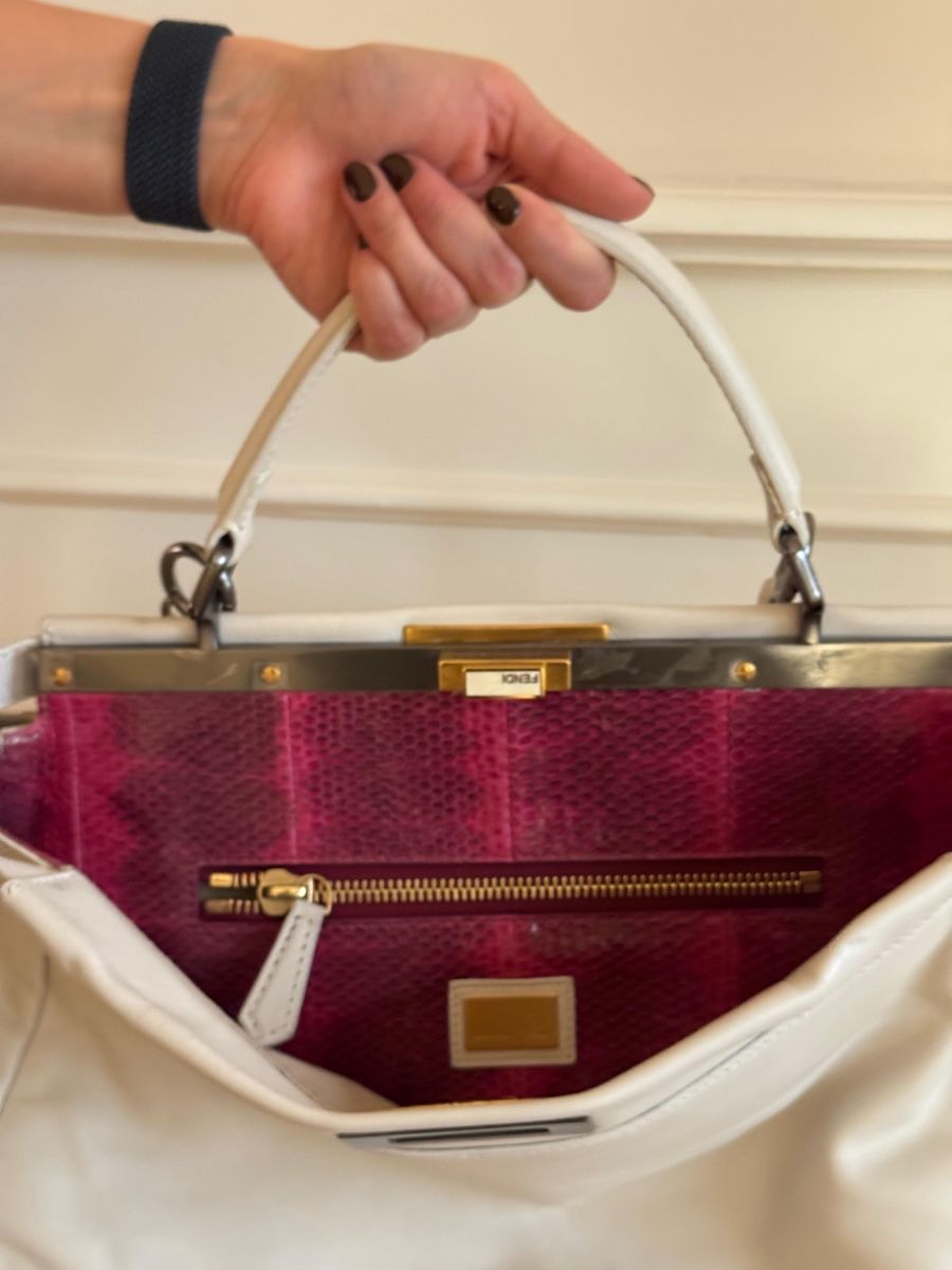 Fendi Borse da donna: Fendi Peekabo in White 40cm – Usato da Zürich venduto da Mirouch 3