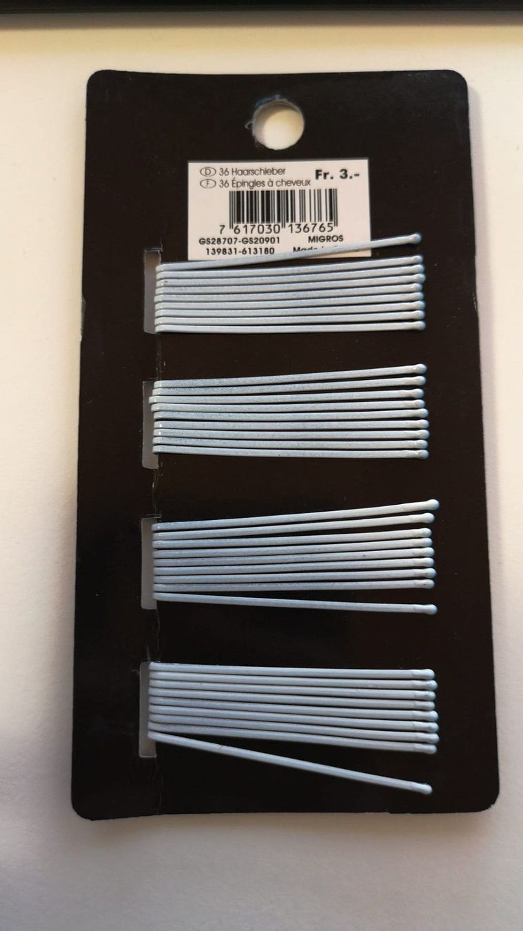 Haarschmuck: 36 Haarschieber Hellblau ***NEU*** – Neu und originalverpackt aus Herisau von Seyashop_2 1