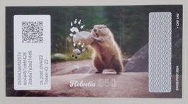 Swiss Crypto Stamp 4.0 ID 22 "Steinstossen" mit NFT