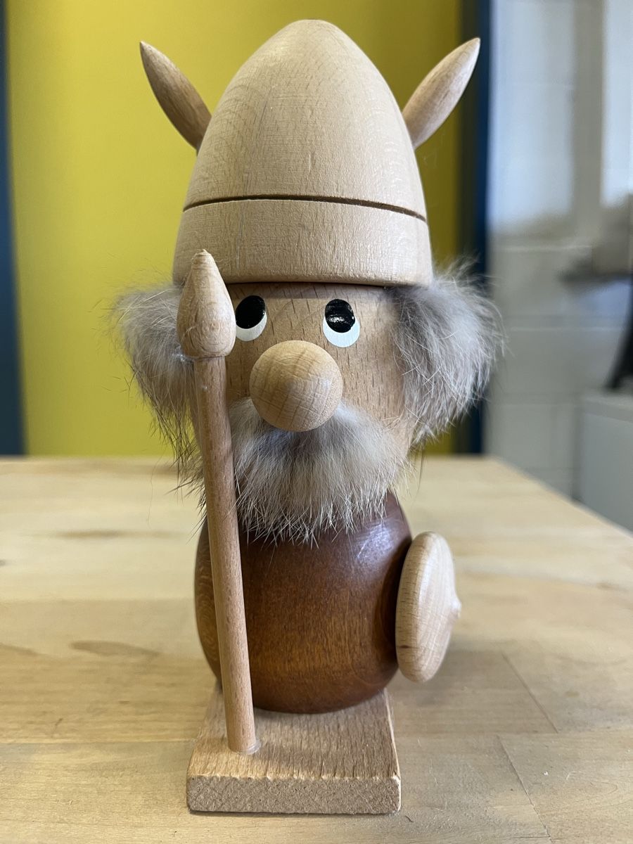Figuren: Holzfigur Wikinger Handarbeit Dänemark – Gebraucht aus Strengelbach von RaenAntikDesign 4