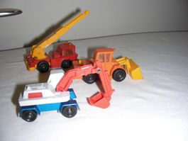 Corgi Juniors Modell Baustellen-Fahrzeuge,3 Stk.Versand mögl