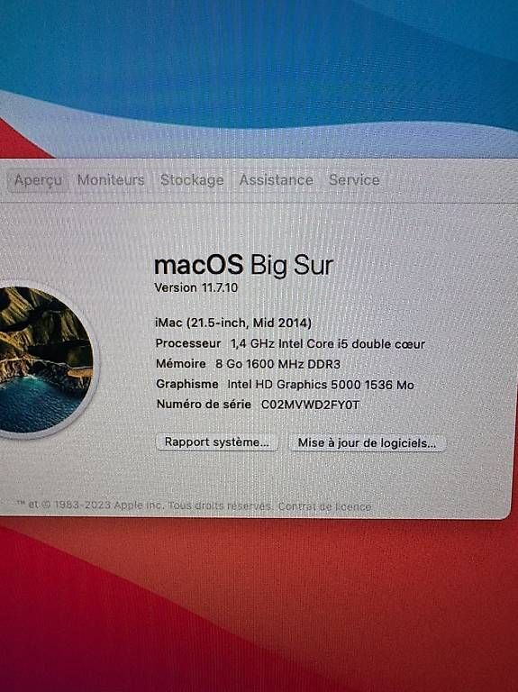 Apple PC: iMac 21.5" Apple Mid 2014 – Usato da Collogne-Bellerive venduto da fera2004 2