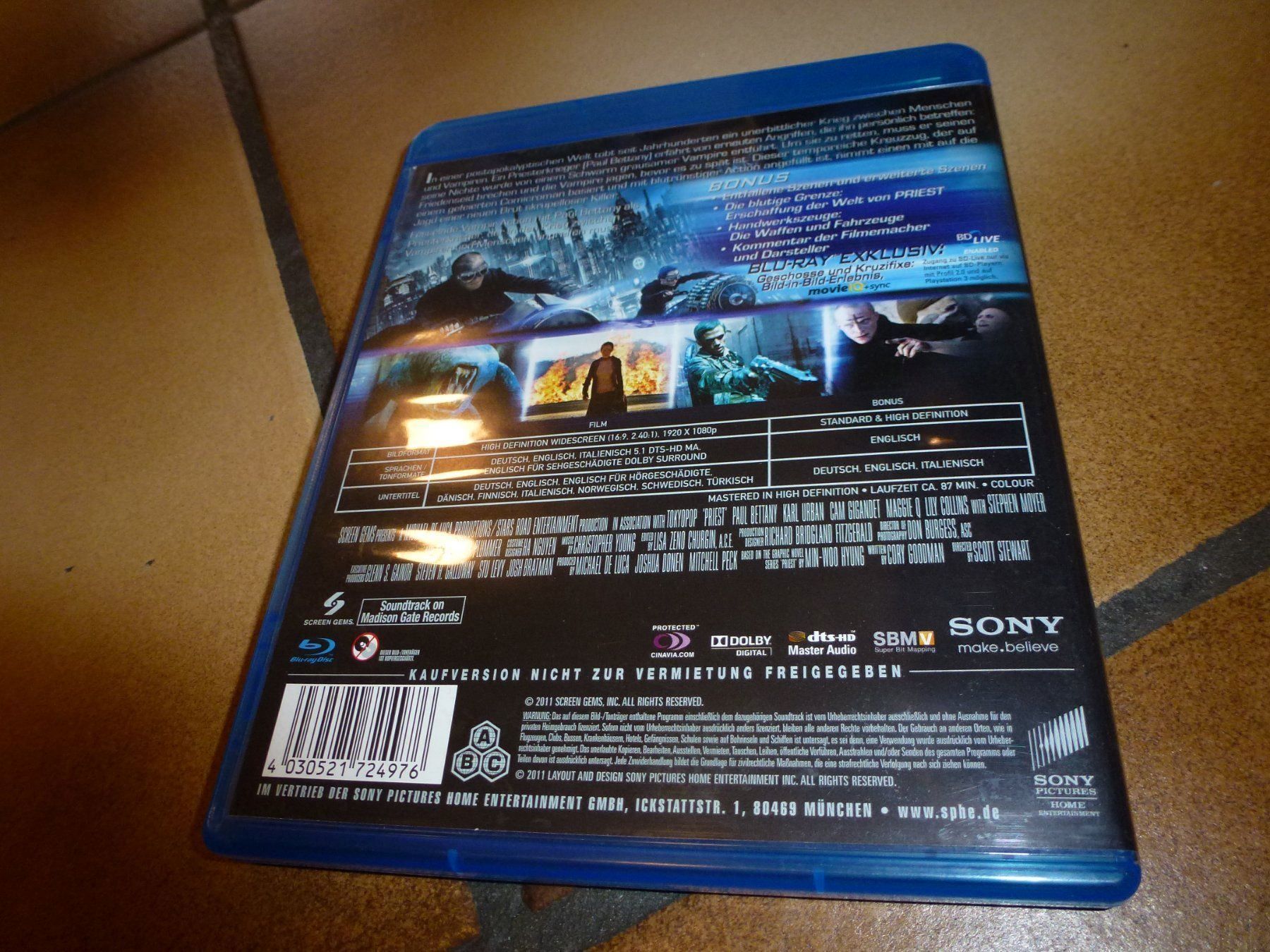 Tutti i DVDs: Priest Special Edition BLU-RAY – Usato da Olten venduto da Disc-Verkauf 2
