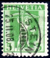 TELLKNABE IM RAHMEN 1908 STEIN GESTEMPELT - Q348