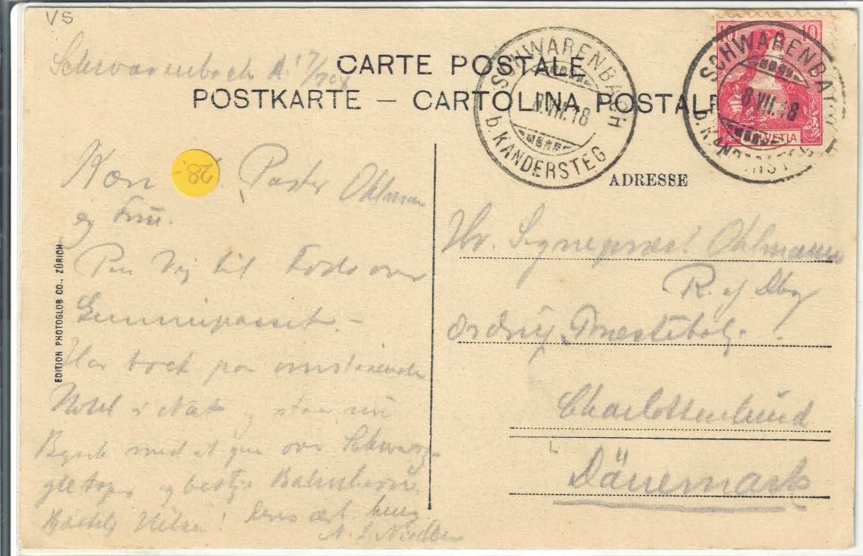 Cartoline postali: Adelboden - Hotel Schwarenbach - Pferdekutsche animee – Usato da Ettingen venduto da Kartenplanet 1