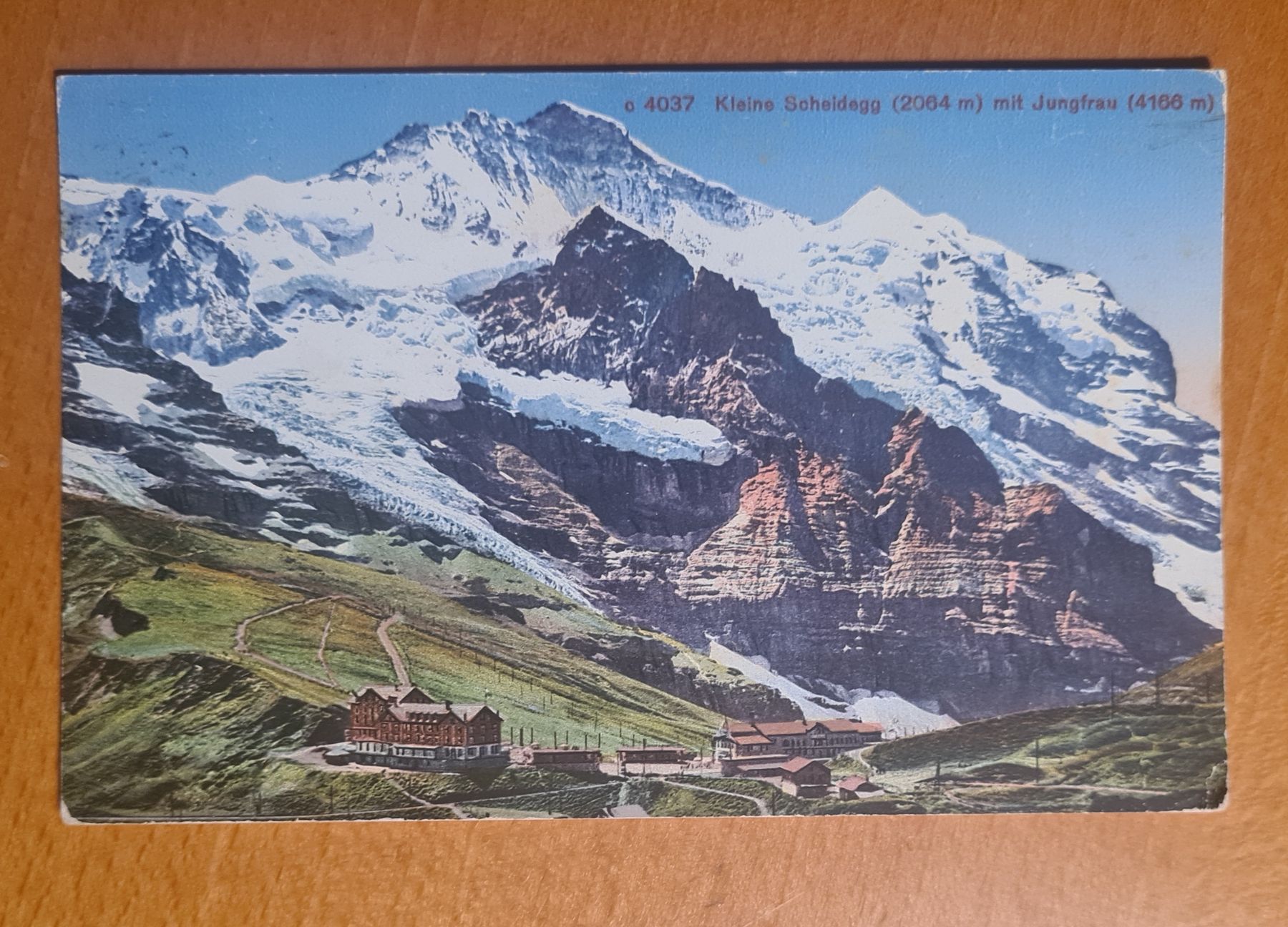 Cartoline postali: Kleine Scheidegg mit Hotel 1936 – Usato da Ebikon venduto da Donar50