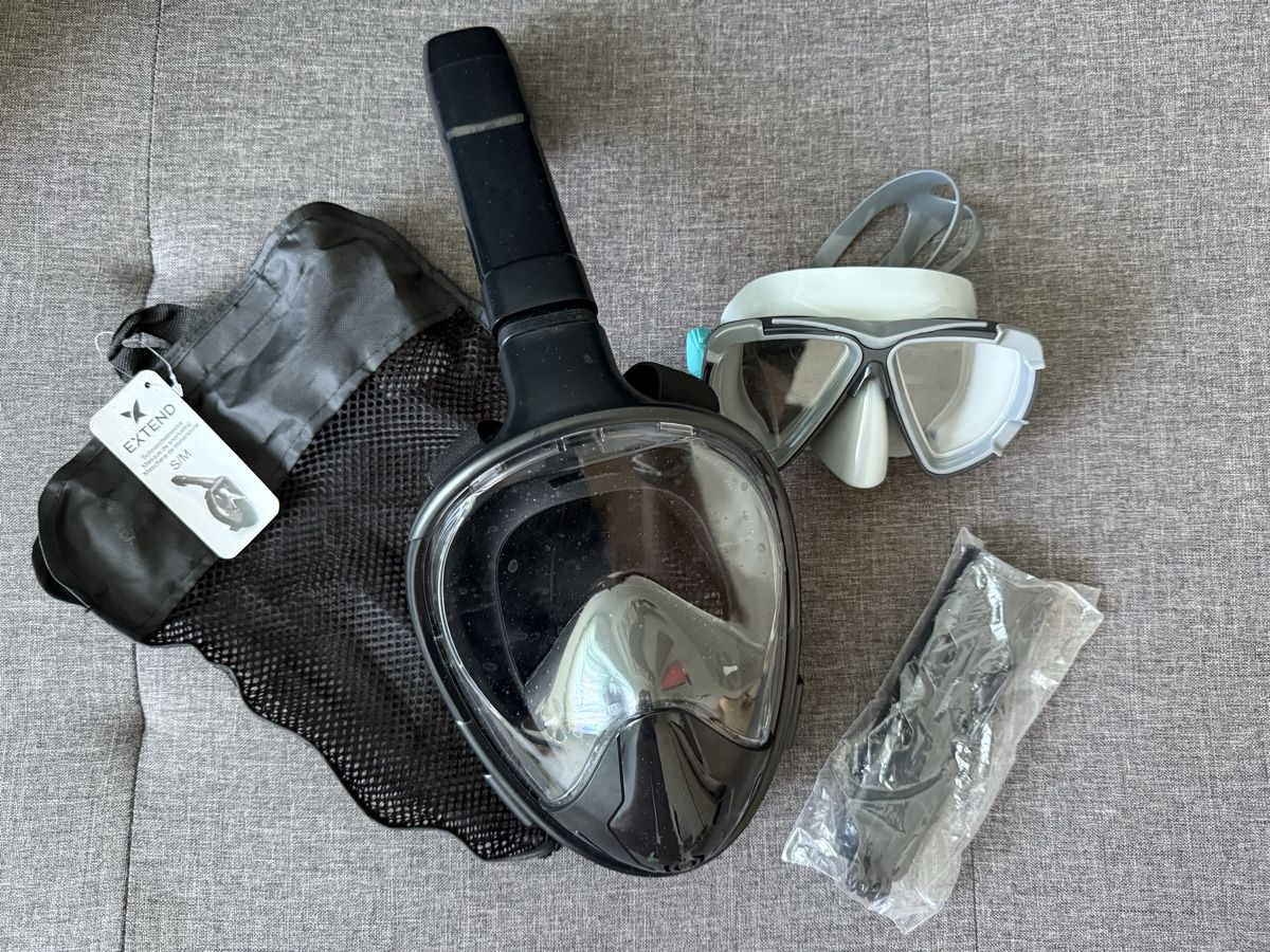Maschere: Schnorchelmasken Set EXTEND schwarz Grösse S/M  – Usato da Zürich venduto da JBZH