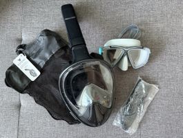 Schnorchelmasken Set EXTEND schwarz Grösse S/M 