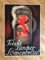 Werbe-Plakat: Trinkt Zürcher Löwenbräu (Otto Baumberger)