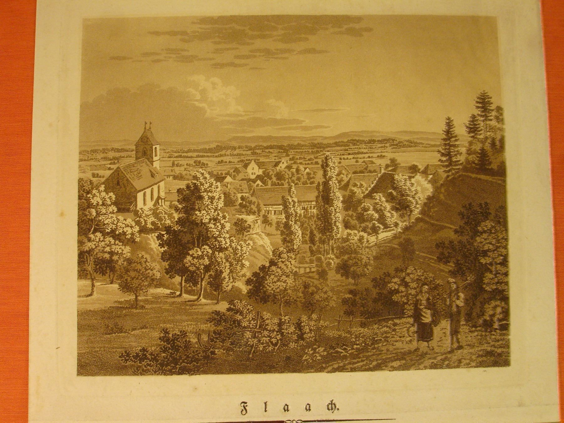 Stiche: FLAACH, AQUATINTA 1822 – Gebraucht aus Grüningen von Kartensammler 1
