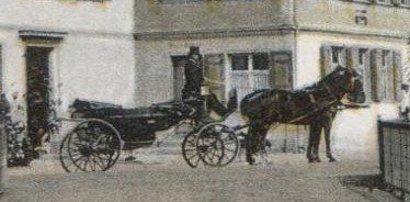 Ansichtskarten: EBNAT SG 1910 Restaurant Krone mit Kutsche – Gebraucht aus Wil SG von Clanx 1